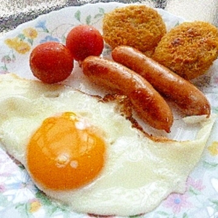 朝食プレート♡ミニコロッケ＆ミニトマト